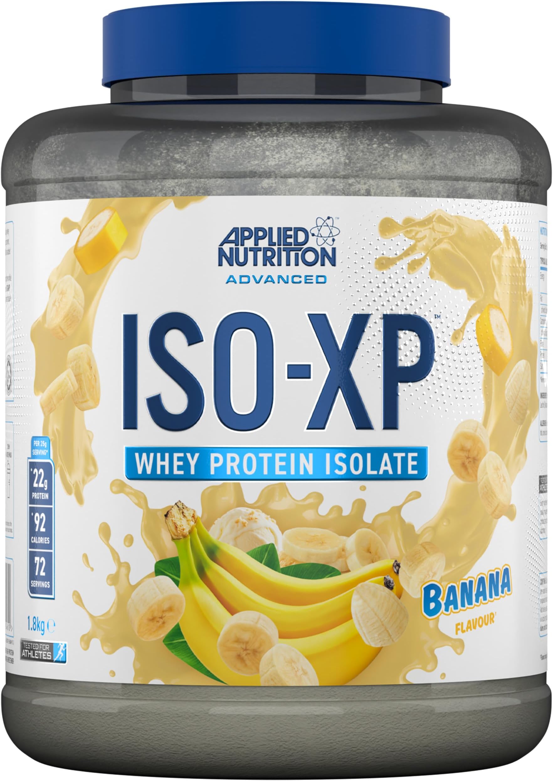 Applied Nutrition ISO XP Whey Isolate - Whey Protein Isolate Powder, ISO-XP Funky Yummy Flavours (1.8 Kg, Banana)