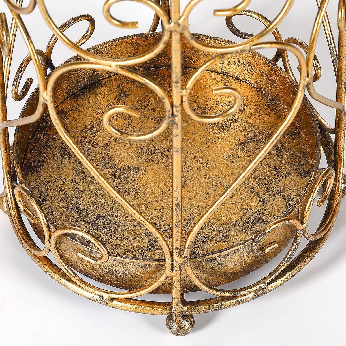 Umbrella Rack Stand,Umbrella Rack for Entryway,Canes Walking Sticks,Cast Iron Bird Handle and Drip Tray (Antique Gold)