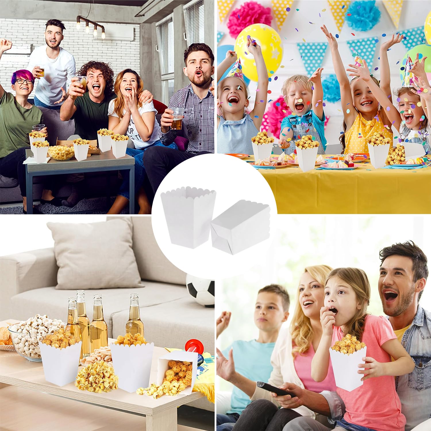 Sacchetti Pop Corn 18x9cm - 50 Pezzi, Carta Oleata Rossa E Bianca, Per Cinema E Feste - Foto 6