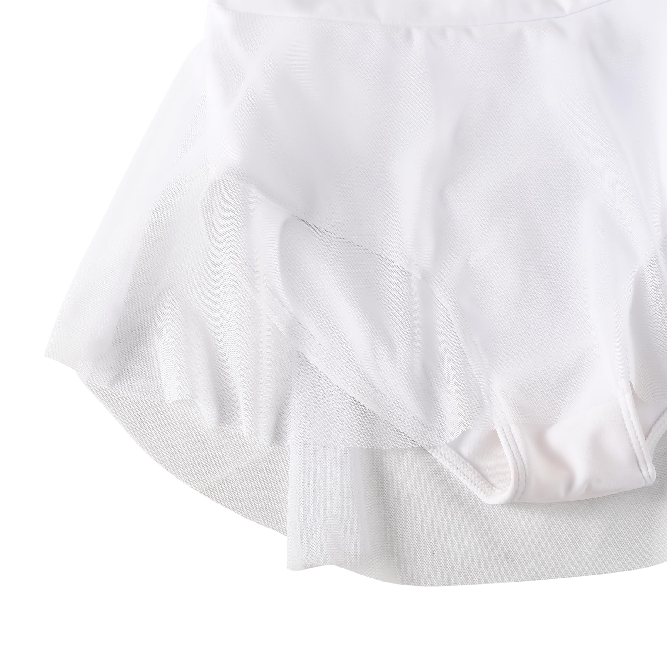 HIPPOSEUS Filles Robe de Ballet Justaucorps Ballet Danse Classique sans Manches Ballet Tutu Danse vêtements pour Enfants,JLQ06