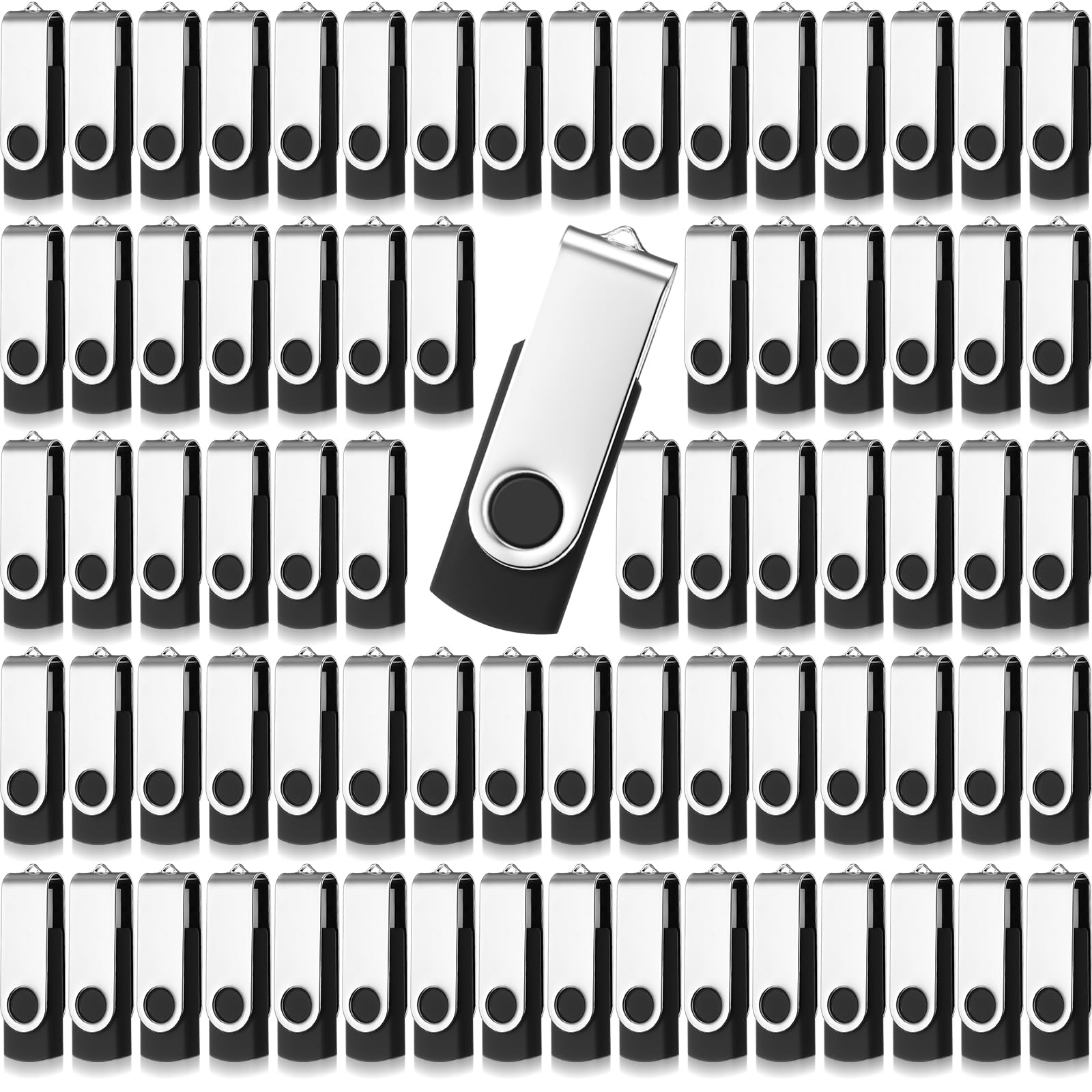 150 Pack USB Flash Drives Bulk 2GB USB Metal Thumb Drives Swivel Thumb Drives USB Drives Portable Thumb Drives for Office School Data Storage Backup