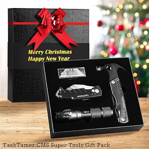 Miniatura 2 de Regalo de Navidad, juego de regalos multiherramienta para Navidad, con martillo multiherramienta, cuchillo utilitario y linterna táctica, rellenos