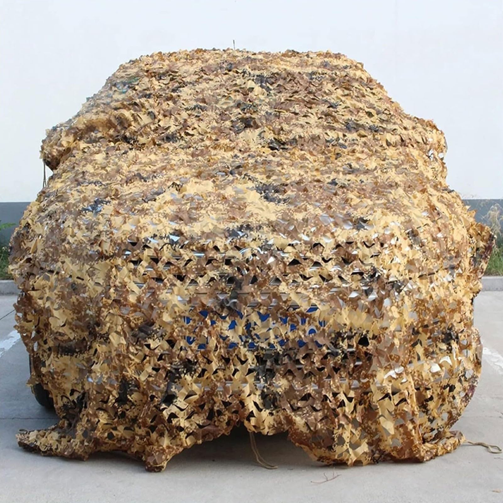 Rete Mimetica Desertica Rinforzata, 3x4m Rete Mimetica Ombreggiante per Pergola, Caccia, Nascosta, Decorazioni per feste in giardino