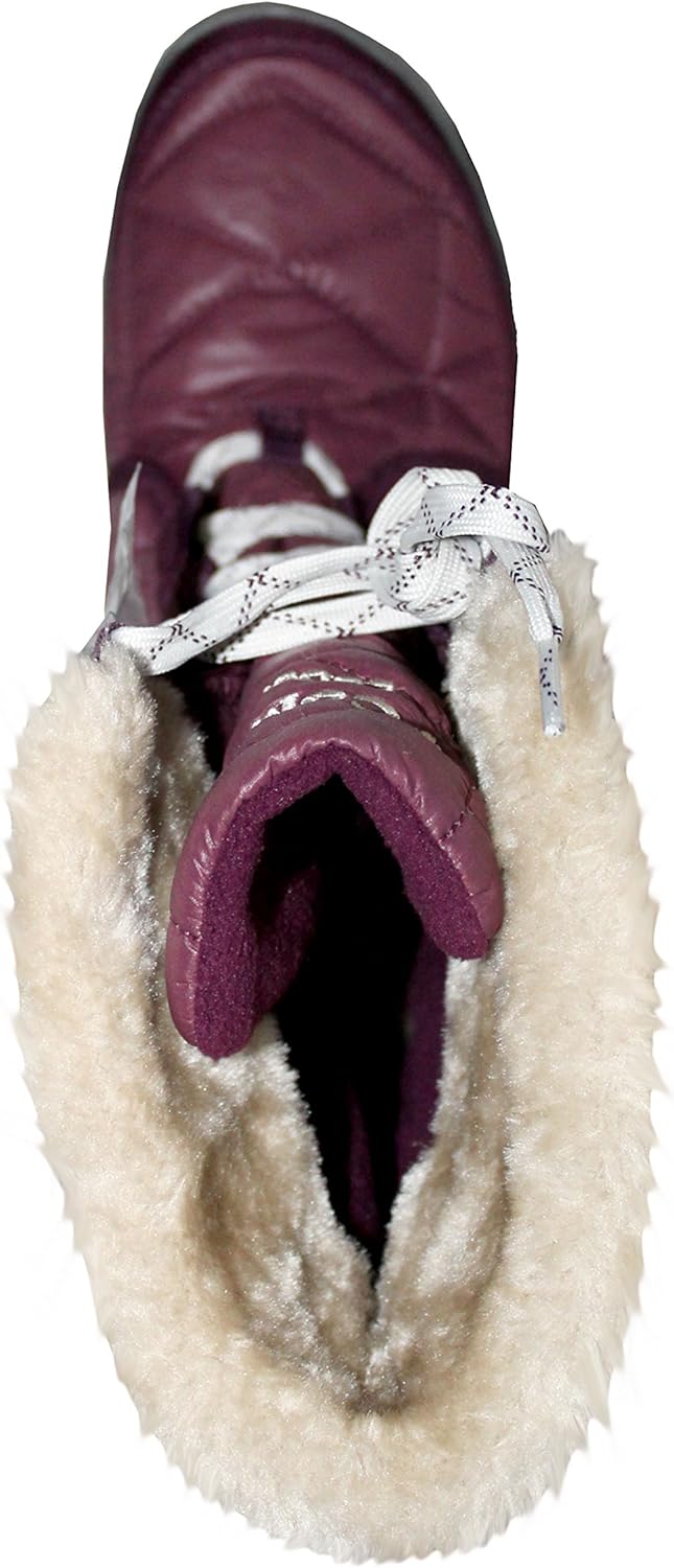 Columbia Women's Powder Summit II Mid Waterproof Winter Boots -25F (7) Maroon - Image 3