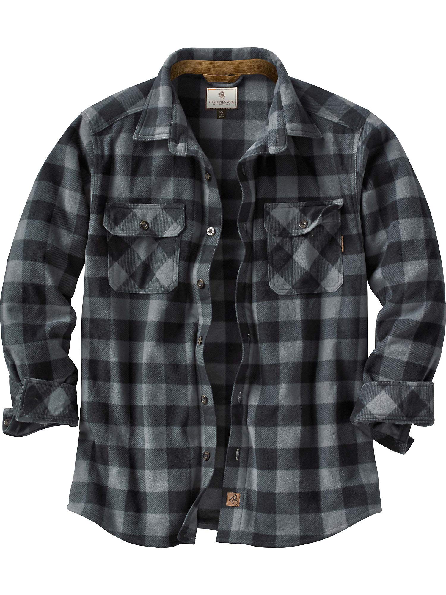Legendary WhitetailsMen's Navigator Fleece Button Up Shirt Button Down Shirt