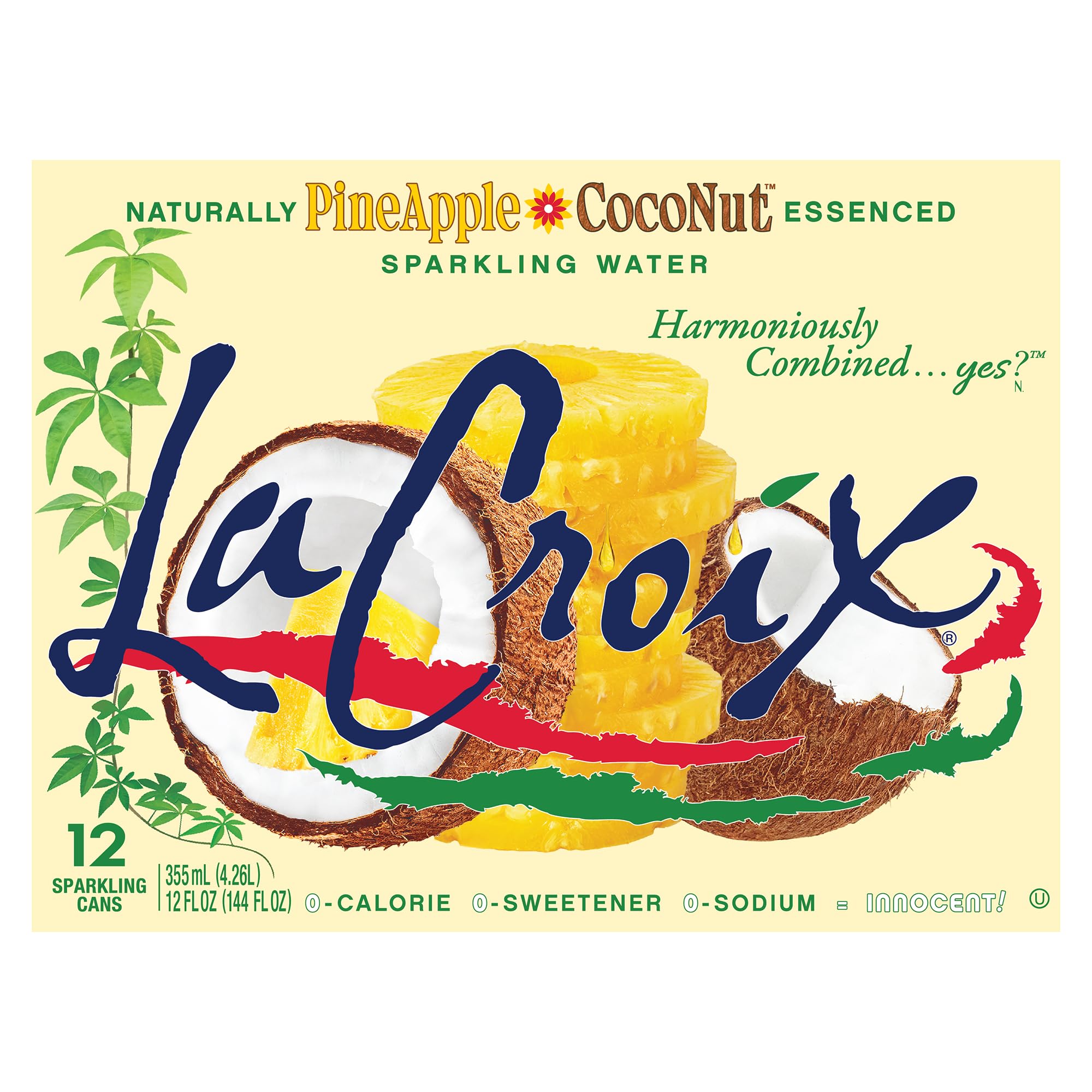 Amazon.com: LaCroix Sparkling Water | Pineapple Coconut Flavor