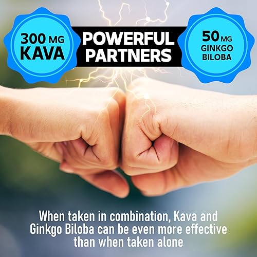 Miniatura 5 de Cápsulas 9 en 1 de Kava Kava Suministro para 5 Meses Extracto 15:1 para el sueño, la mente y el apoyo inmunológico – 9 hierbas naturales que