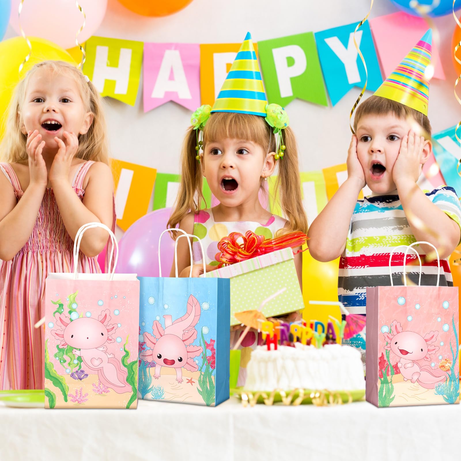 Obussgar Panda Fournitures de Fête d'Anniversaire Thème Panda y compris Sacs Cadeaux et Accessoires