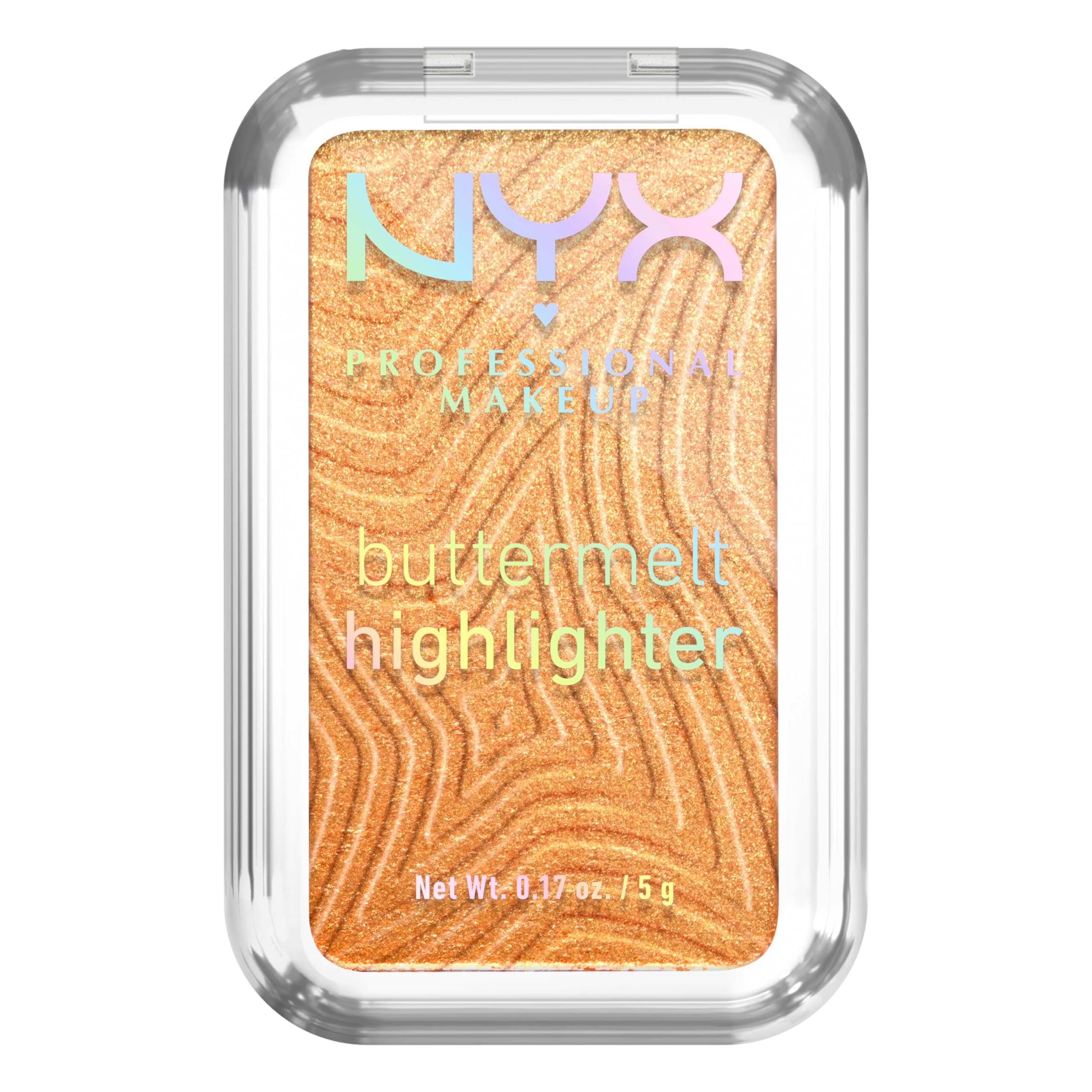 NYX PROFESSIONAL MAKEUP Buttermelt Highlighter, Powder Highlighter Makeup, With Up to 12H Wear and High Impact Glow - 30 Butta Bling (Light Copper)