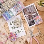 Mini Boîte de rangement en perles avec lids en plastique avec étiquette, petites pièces fournitures Beadig Artisans Organisateurs et conteneurs de stockage empilables (30, 5.5 * 5.5 * 2cm)