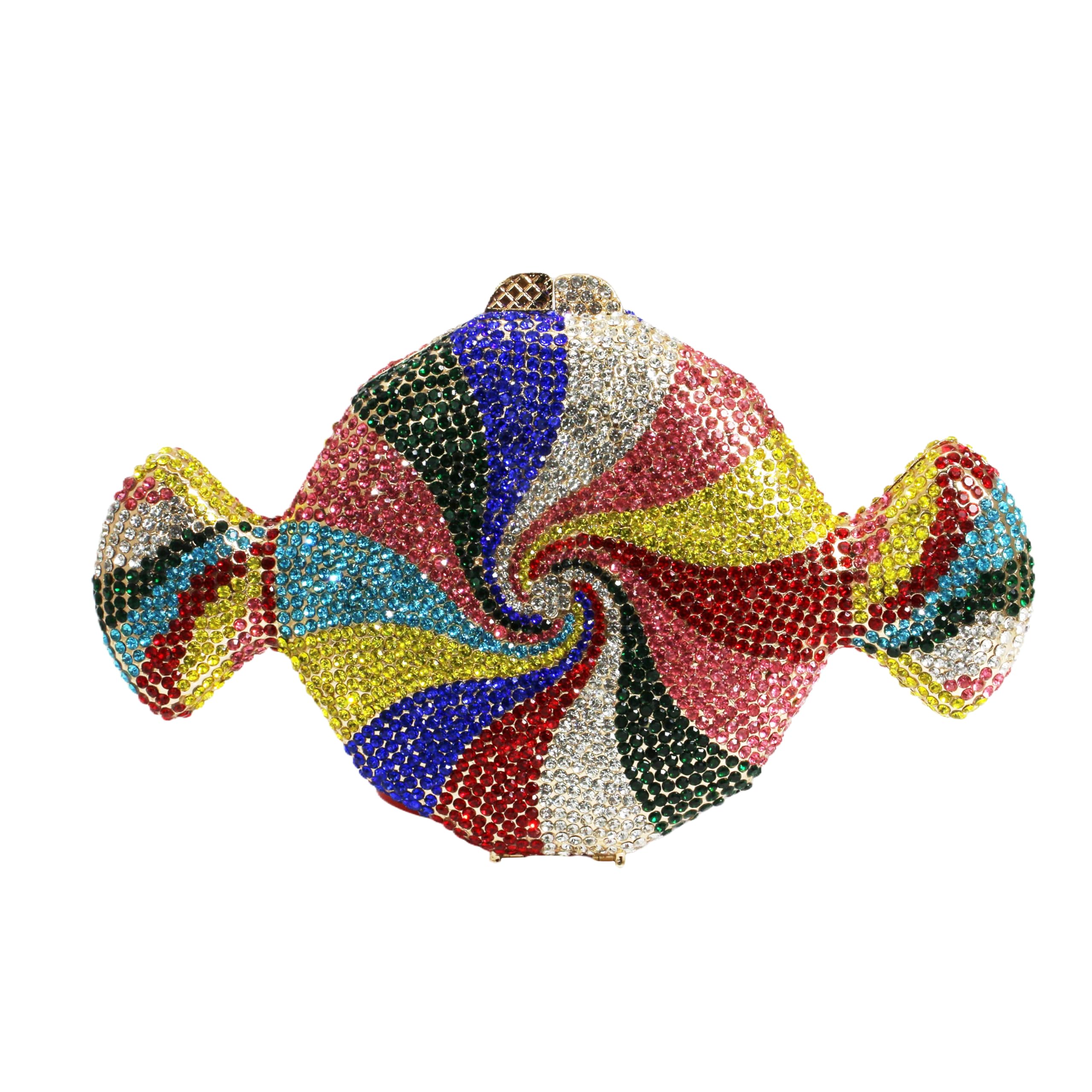 Candy Shape Clutch Purse Shining Crystal Evening Bags Luxury Rhinestone Handbags for Prom Cocktail Party