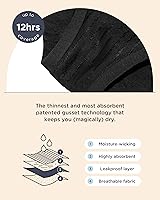 Vista 5 de saalt Ropa interior modal de breve período de comodidad - Absorción pesada y súper absorción