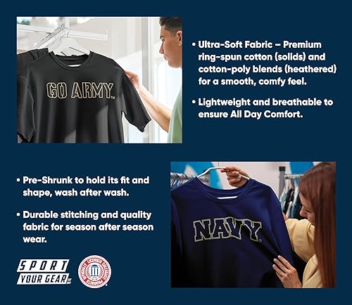 Miniatura 8 de Georgia Southern Eagles Retro Distressed Vintage Ligero Adulto Sudadera Con Capucha Azul Marino