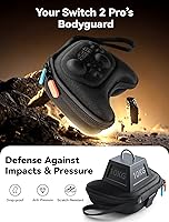 Vista 6 de JSAUX Slim & Compact Case for Nintendo Switch Pro / Switch 2 Pro Controller, Hard Shell Travel Carrying Case, Portable Protective Bag with All