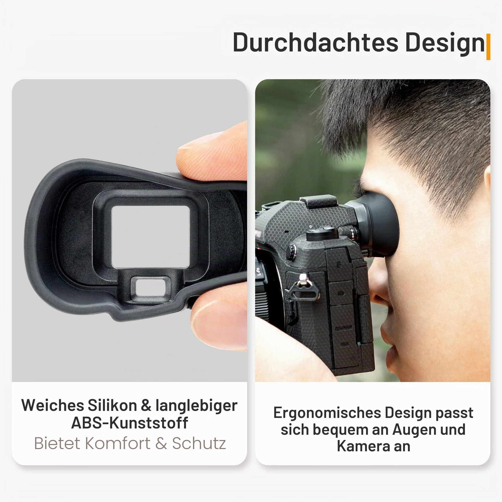 KIWIFOTOS Weiche Kamera Augenmuschel Okular Sucher Schutz für Olympus OM SYSYEM OM-1 OM-1II OM1 Mark II, ersetzt Olympus EP-18 Augenmuschel