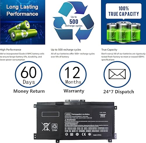 Miniatura 6 de L09281-855 916814-855 LK03XL Batería para HP Envy x360 Convertible 49.2 ft-bp1xx 49.2 ft-cn0xxx 15-cn0xxx 49.2 ft-cp0xxx 55.8 ft-ae0xx 17-bw 55.8