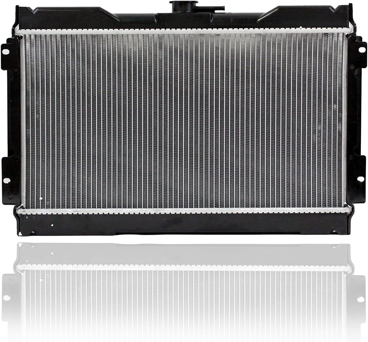 Radiator - Pacific Best Inc. Compatible/Replacement for 943 83-86 Nissan Datsun 720 Pickup 2.4L - Plastic Tank, Aluminum Core, 1-Row