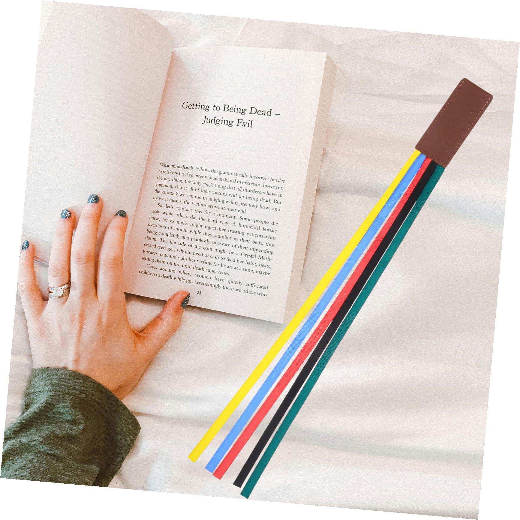 STOBOK 5 Set Di Segnalibri in Pelle E Poliestere Per La Bibbia Robusti Segnalibri Di Pagina Per Avvisi Eleganti Decorativi 4 Pezzi*5