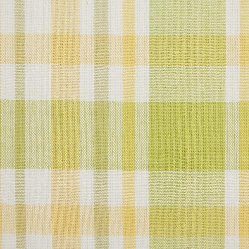 Miniatura 4 de DII Lemon Bliss - Colección de mesa de algodón a cuadros, juego de servilletas, 20x20, 6 piezas