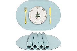 Silicone Placemats for Adults Kids - Non-Slip, Heat-Resistant, Washable Indoor & Outdoor Use