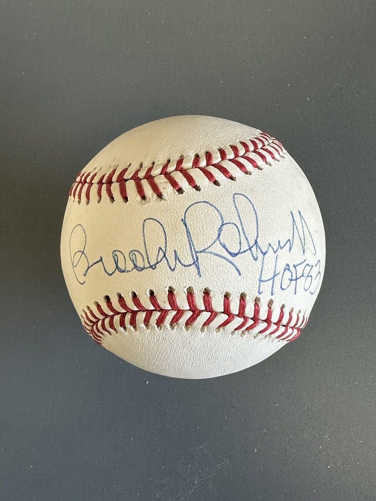Amazon.com: Brooks Robinson HOF 83 Orioles HOFer SIGNED Official