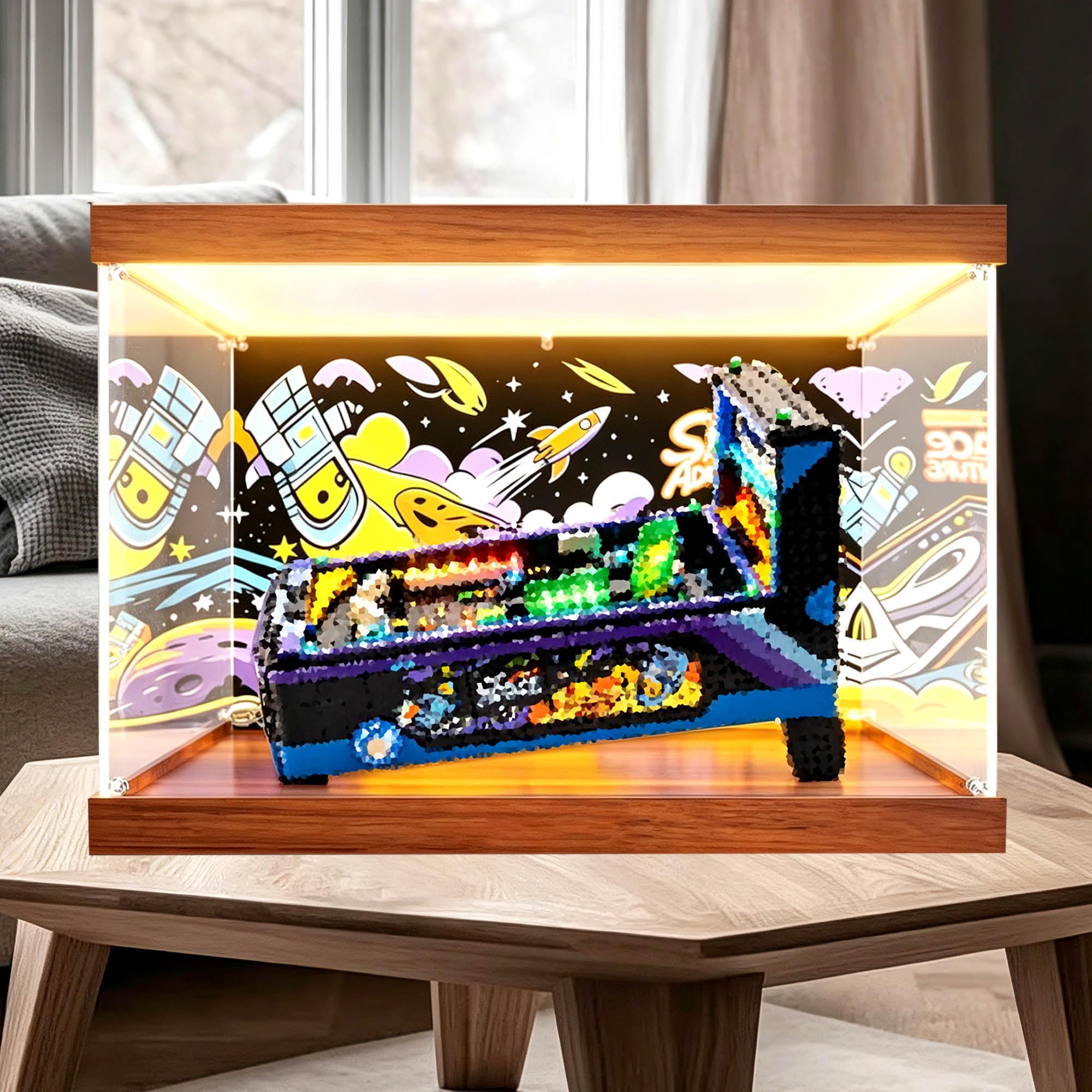 Vetrina compatibile con Le-go 11374 Arcade Pinball Machine Set (Lightbox 3)