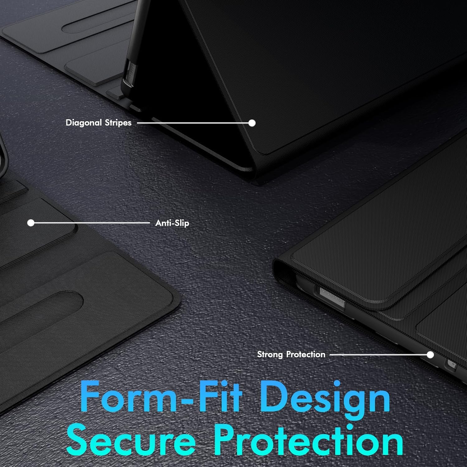 Keyboard Case Touch for OnePlus Pad 2 12.1" 2024, Bluetooth Keyboard with Trackpad & Twill Cover Case & Adjustable Kickstand for OnePlus Pad2