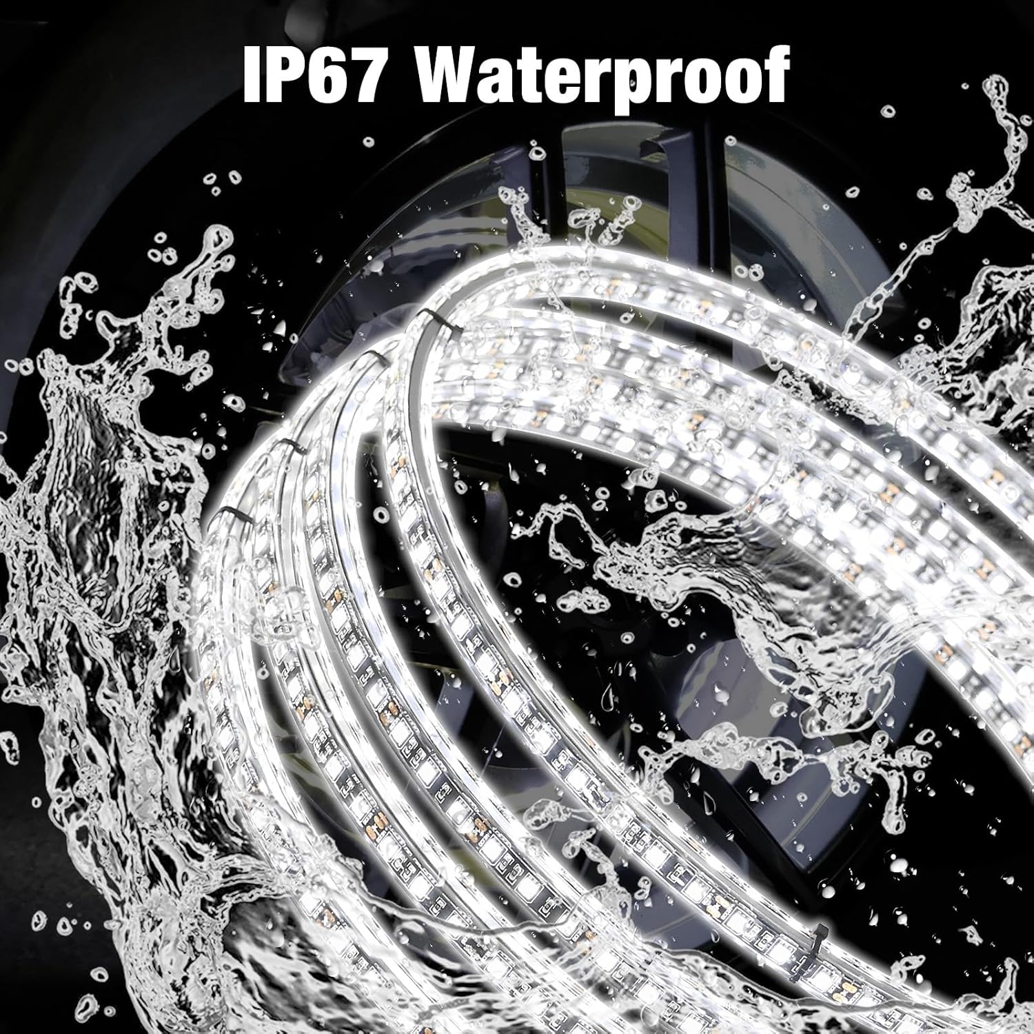 17inch Replacement for Double Row Pure White Wheel Light 1 Piece