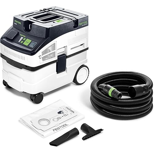 Festool 578441 CT 15 Dust Extractor – HEPA Filter, Automatic Tool Start, High-Power Suction & AutoClean System