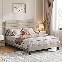 VASAGLE Struttura Letto Matrimoniale, Telaio Letto