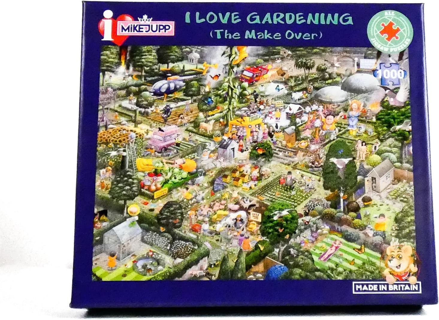 1000 Piece Jigsaw Puzzle I Love Gardening 'The Makeover' by Mike Jupp – Hilarious Gardening Chaos, Fun for Adults, Unique Gift for Puzzle Lovers