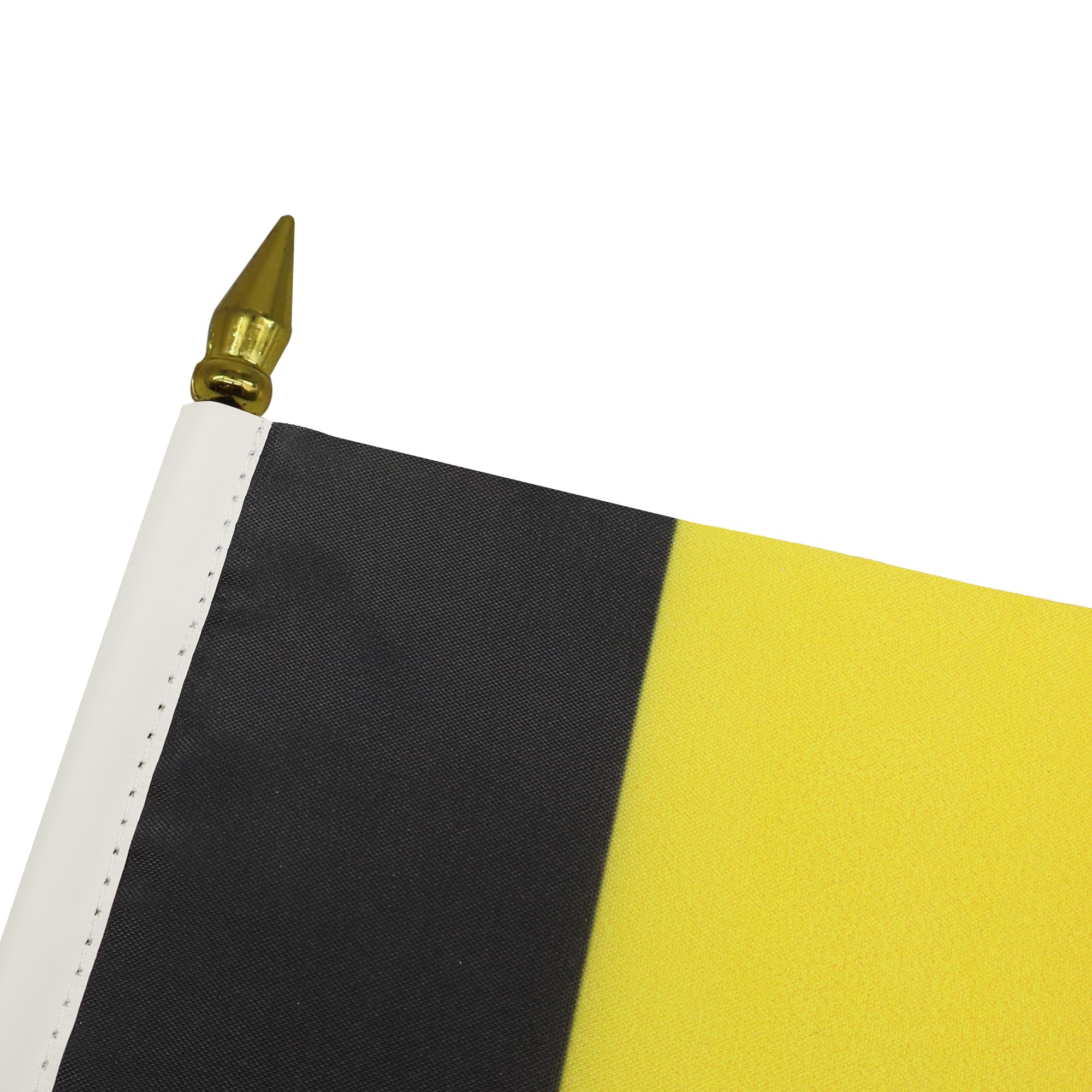 AZ FLAG Bandiera da Tavolo Belgio 15x10cm Punta Dorata