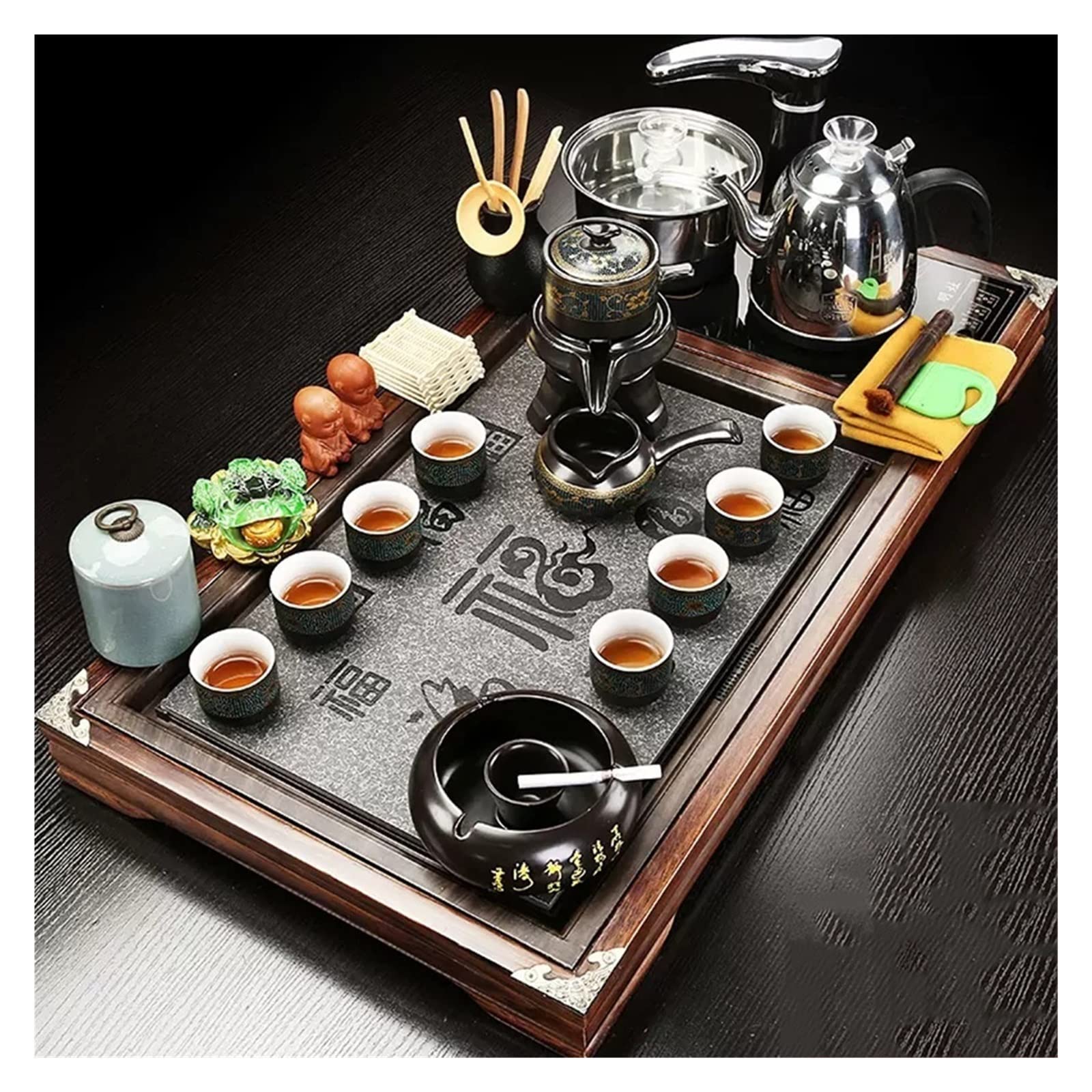 Amazon.co.jp: 茶道具 中国茶トレイ、中国茶テーブル お茶セット