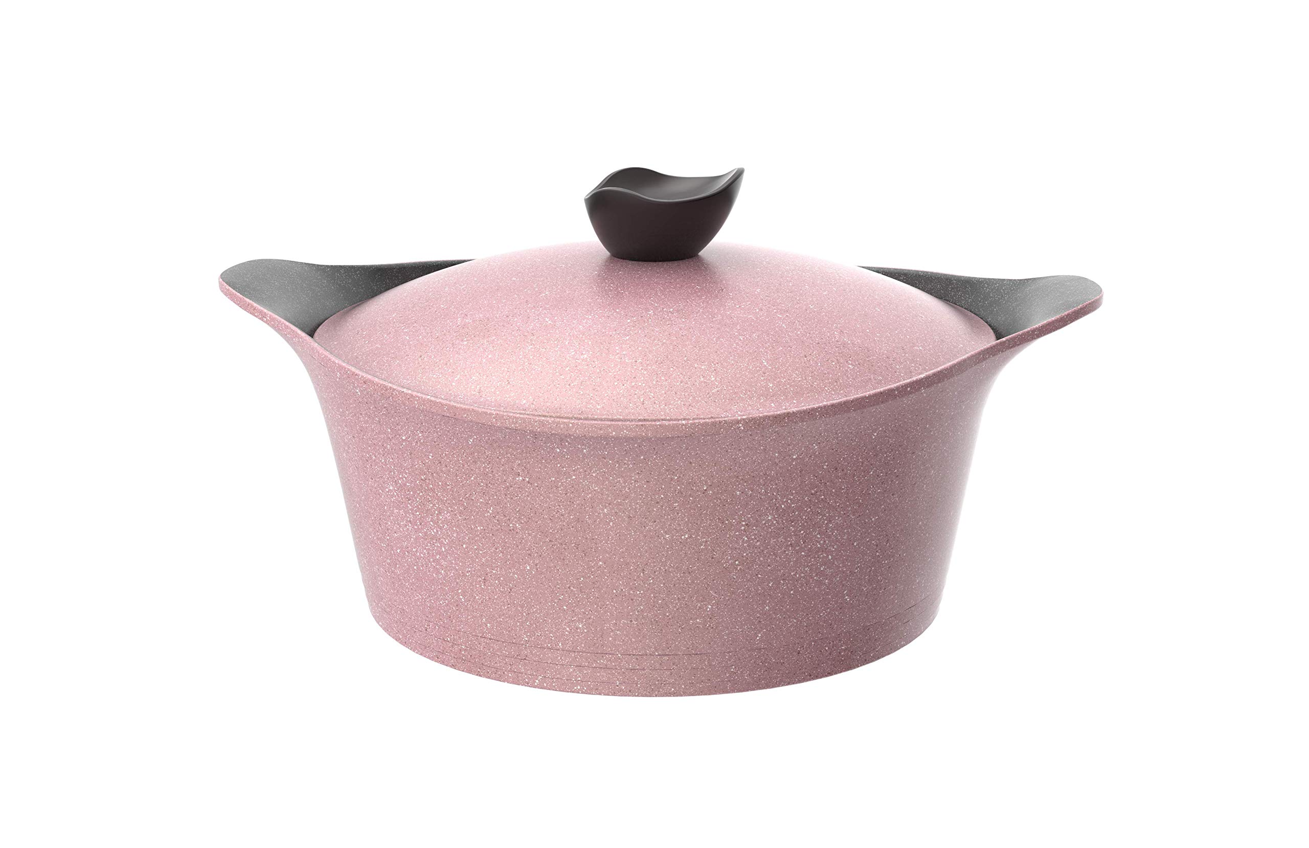 Neoflam,Aeni,Cooking Pot,28cm,integrated Handle,die casted aluminum,Color Pink Marble