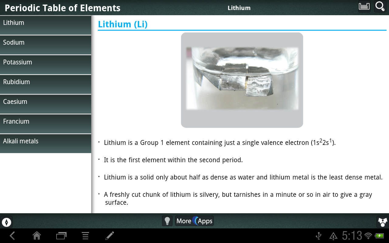Periodic Table of Elements - App on Amazon Appstore