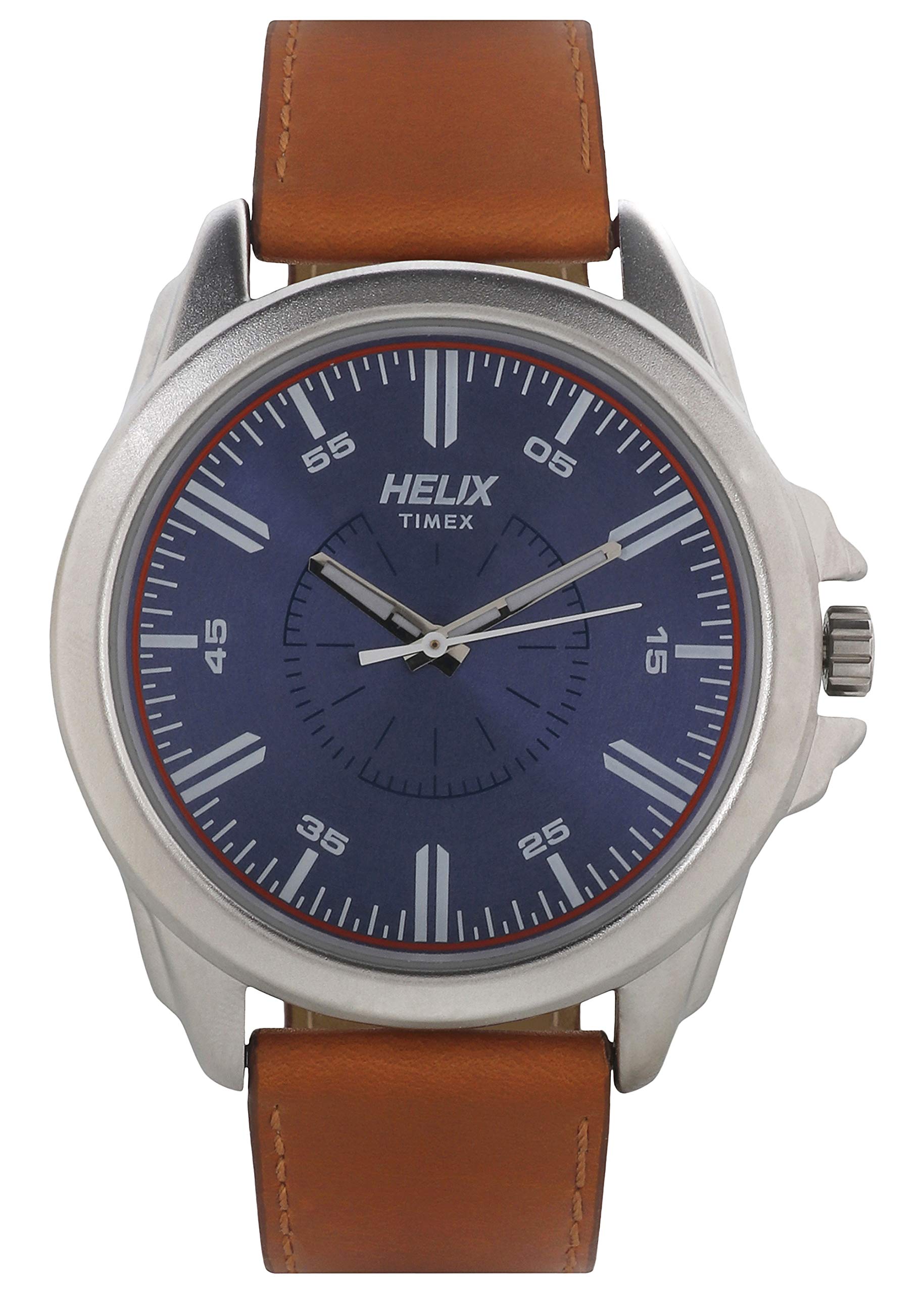 helix Leather Analog Blue Dial Mens Watch-Tw032Hg02, Band_Beige (B07ML44GGQ) Amazon Price History, Amazon Price Tracker
