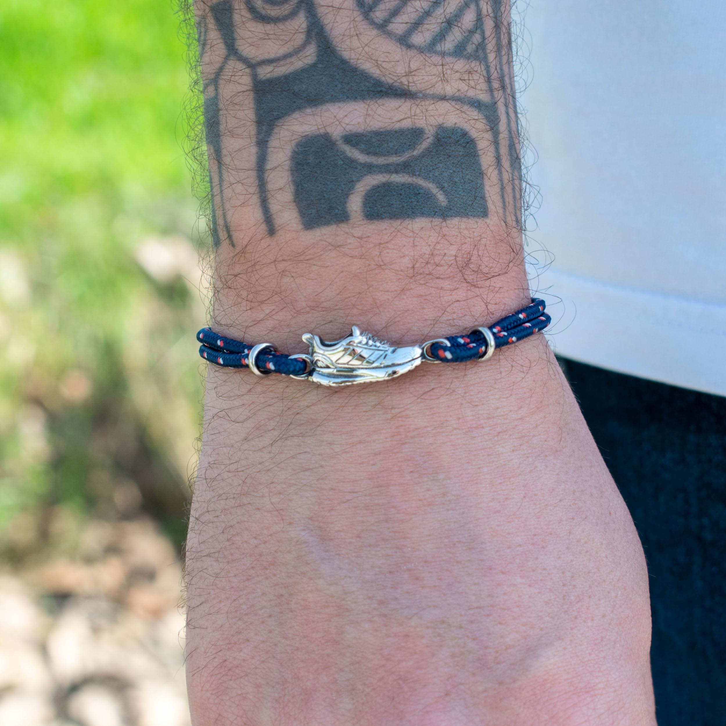ERNESTINE - Bracelet running réglable cordon acier inoxydable basket course à pied - idée cadeau homme femme - idée cadeau runner sport accessoire poignet bijou original - bracelet homme course à pied