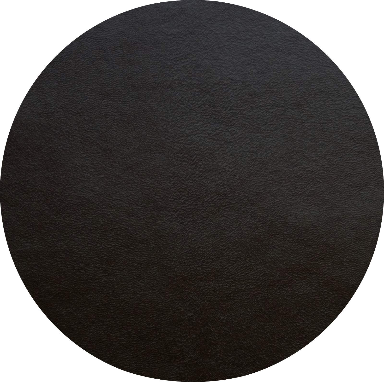 Table Protector Round Heavy Duty Heat Resistant Black, Brown, Beige, Grey (Black, 96.cm)