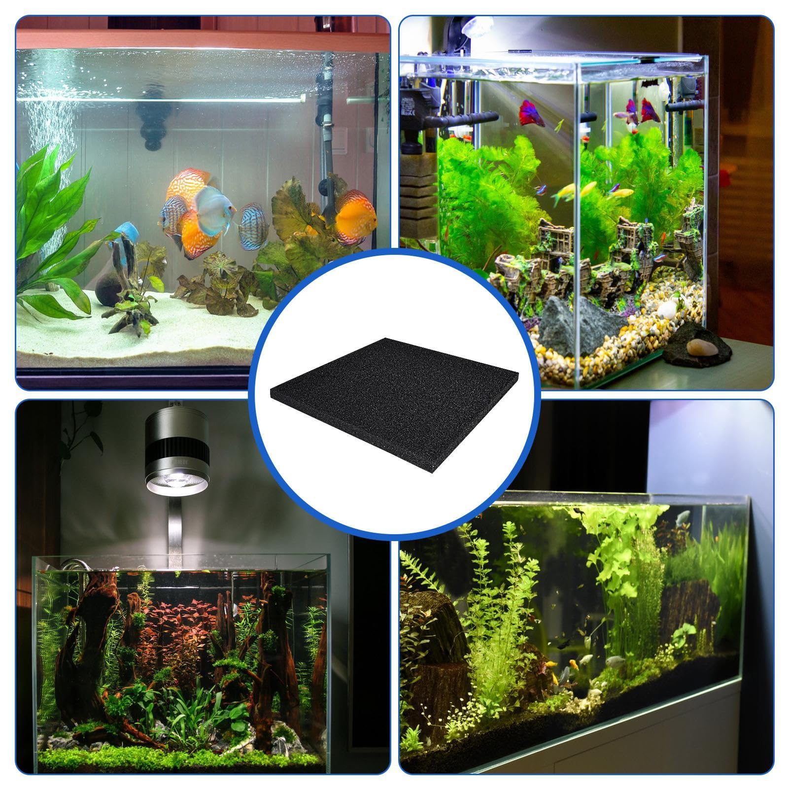 Spugna Filtrante Per Acquario - 2 Metri, Filtro Biochimico Ispessito Per Pesci E Tartarughe - Foto 11