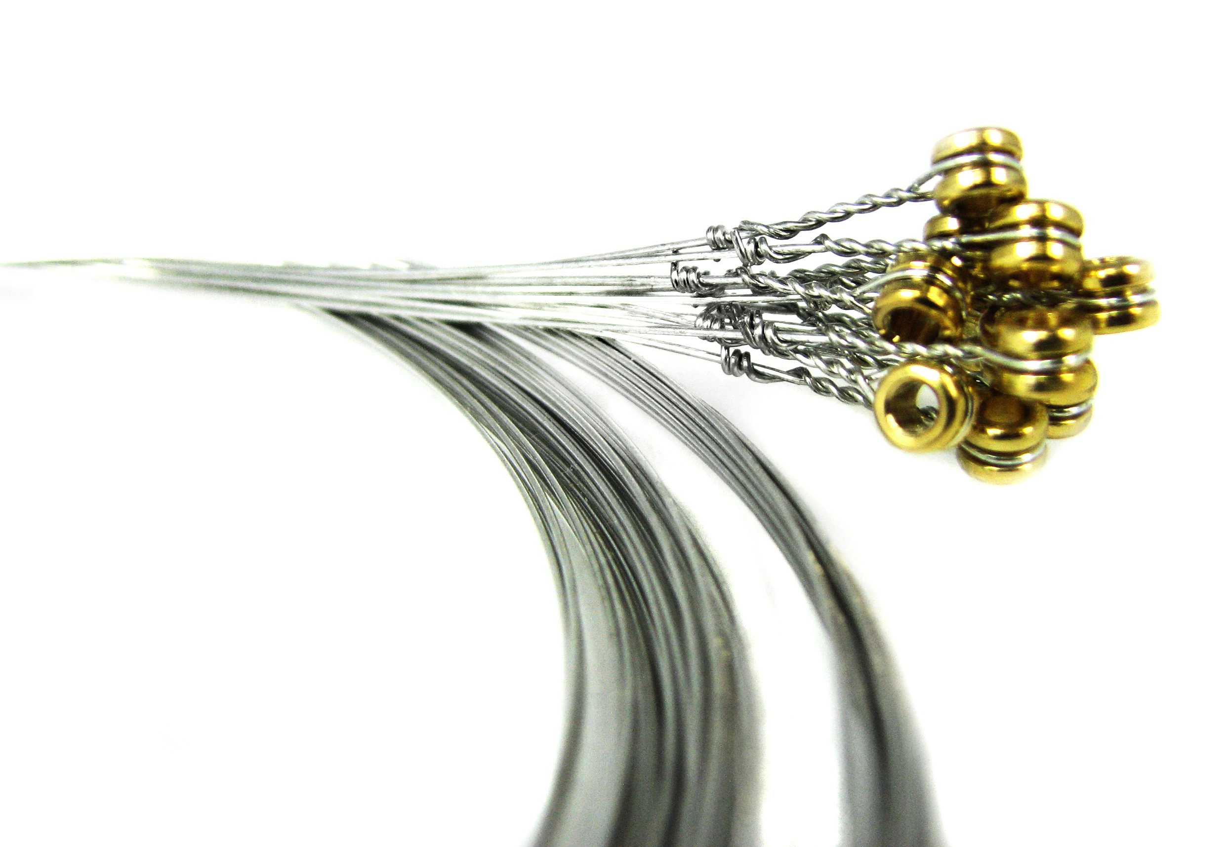 12-pack 14 GA. (.014 ") Plain Steel/ritorta chitarra – Made in the USA.