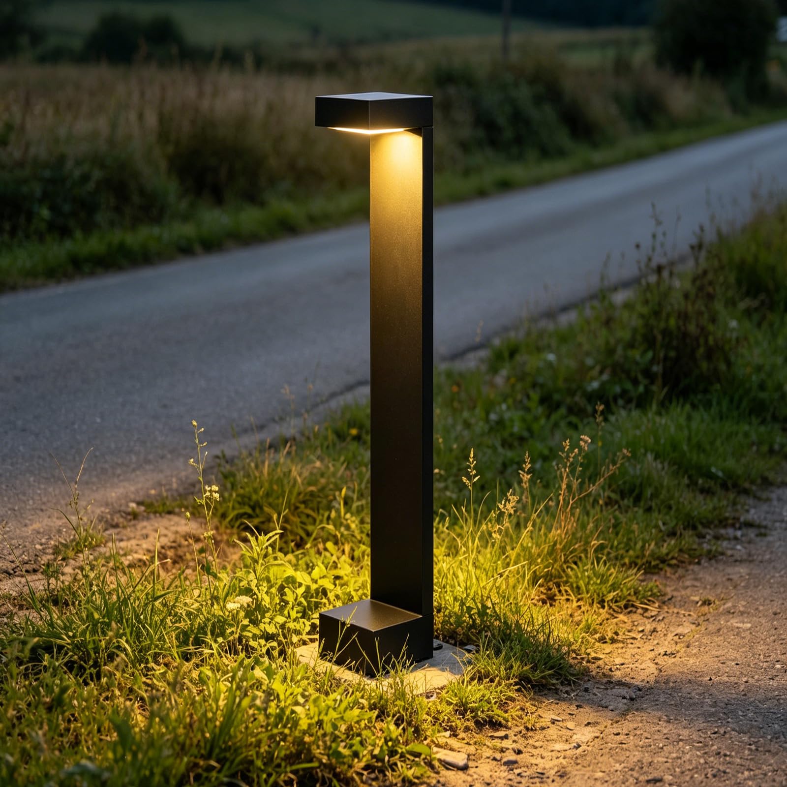 SDUYTDG Outdoor Bollard Lights IP65 Waterproof Landscape Path Light in Aluminum Pathway Lamp for Lawn Courtyard Driveway Pathway Decoration Lighting 3000K