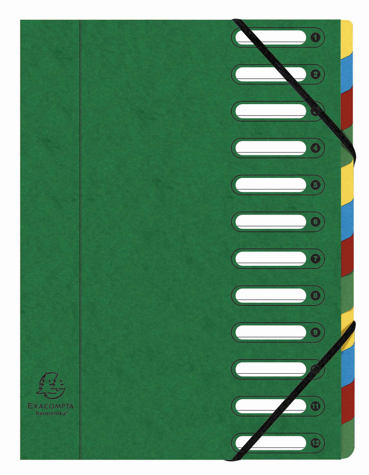 Exacompta 5312E Classificatori a Soffietto, Interno, 24x32 cm, Multicolore