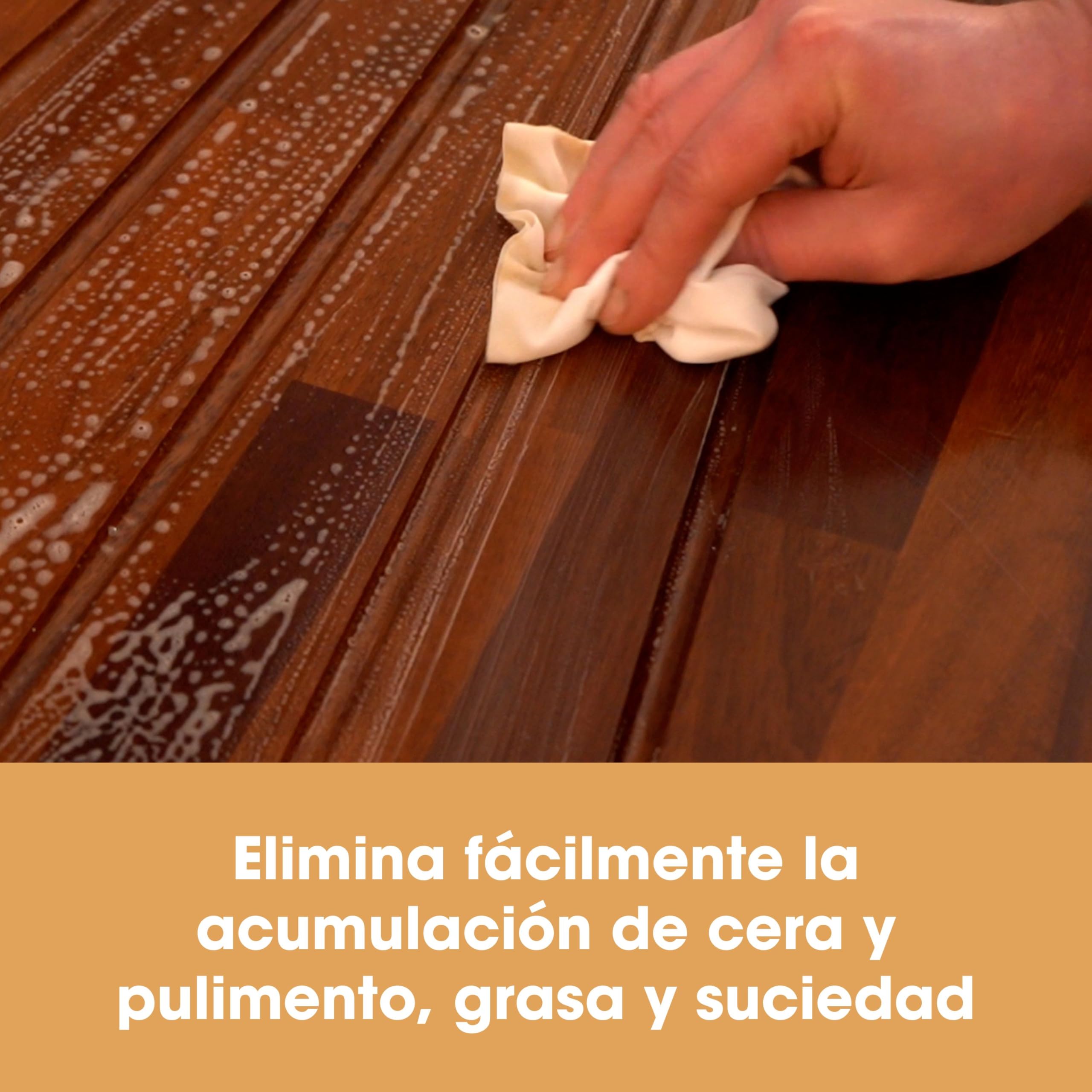 Limpiador Madera Furniture Clinic, Restaura, Limpia Superficies de Madera, Suelos, Puertas, Muebles, Terrazas. Para Interiores, Exteriores. Elimina la Cera Polvo Acumulado la Grasa Suciedad - 500ml