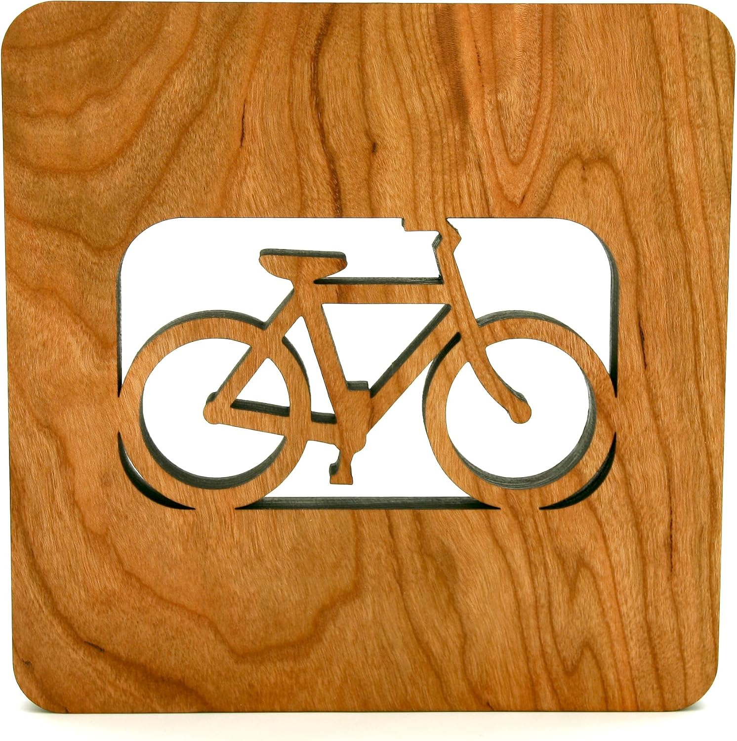 Handmade Bicycle Wood Trivet – Unique Kitchen Accessory for Cyclists