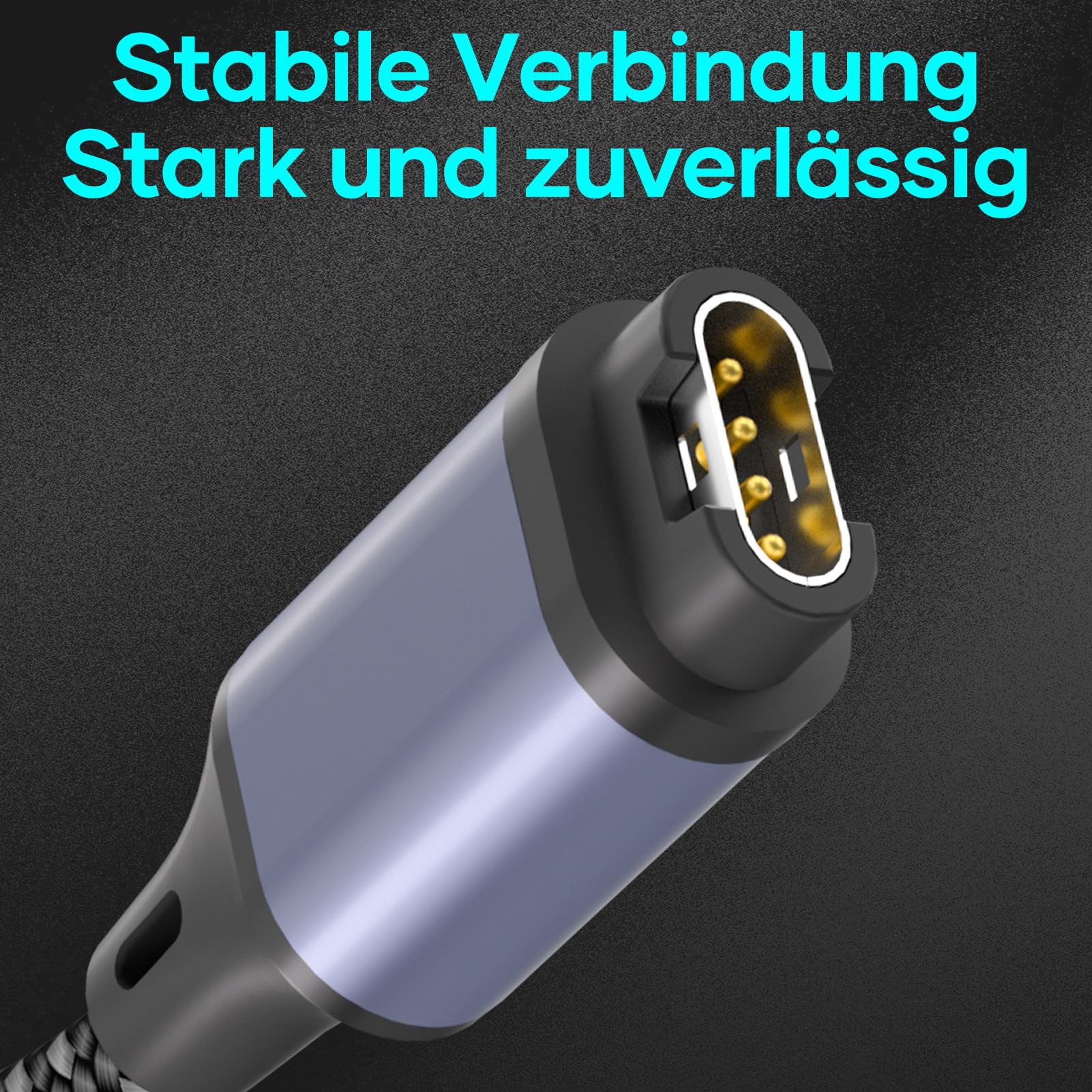 Ruxely Ladekabel Für Garmin Uhr, 2er Pack, 1,2 M – Nylon Geflochten, Kompatibel Mit Fenix, Forerunner, Venu, Instinct Uvm.