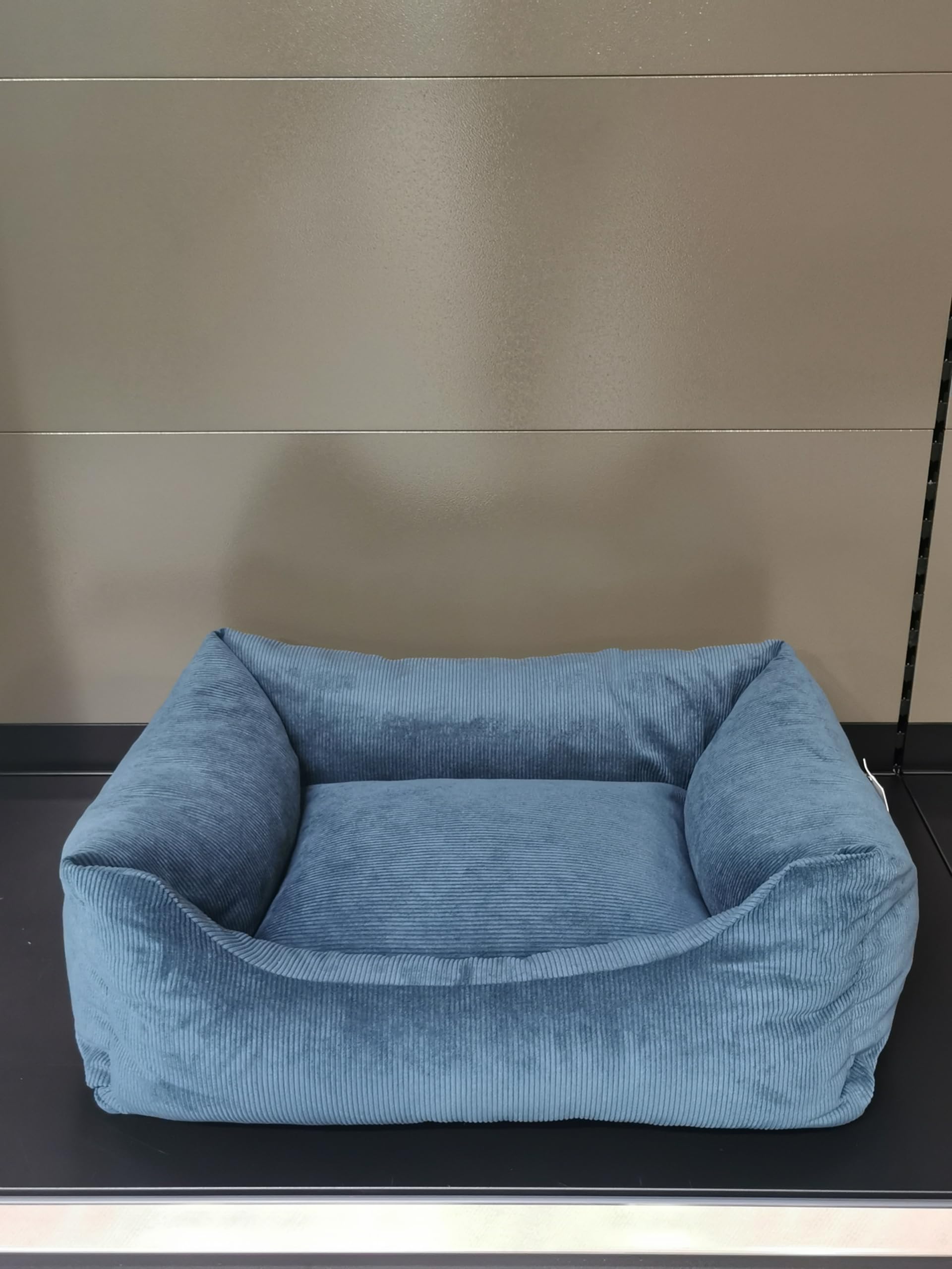FLAMINGO Cesto Celeste RETTANGOLARE + chiusura lampo blu scuro, 80 x 67 x 28 cm