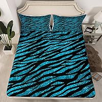 Vista 7 de Manfei Juego de sábanas bajeras de panal de galaxia, tamaño individual, 2 piezas, estampado geométrico hexagonal, funda de cama de cielo estrellado