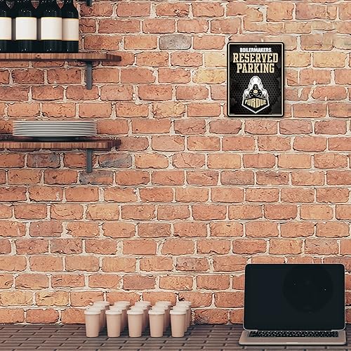 Miniatura 490 de Letrero de metal NCAA de 8.5 x 11 pulgadas, ideal para cueva de hombre, dormitorio, oficina, decoración del hogar Primario