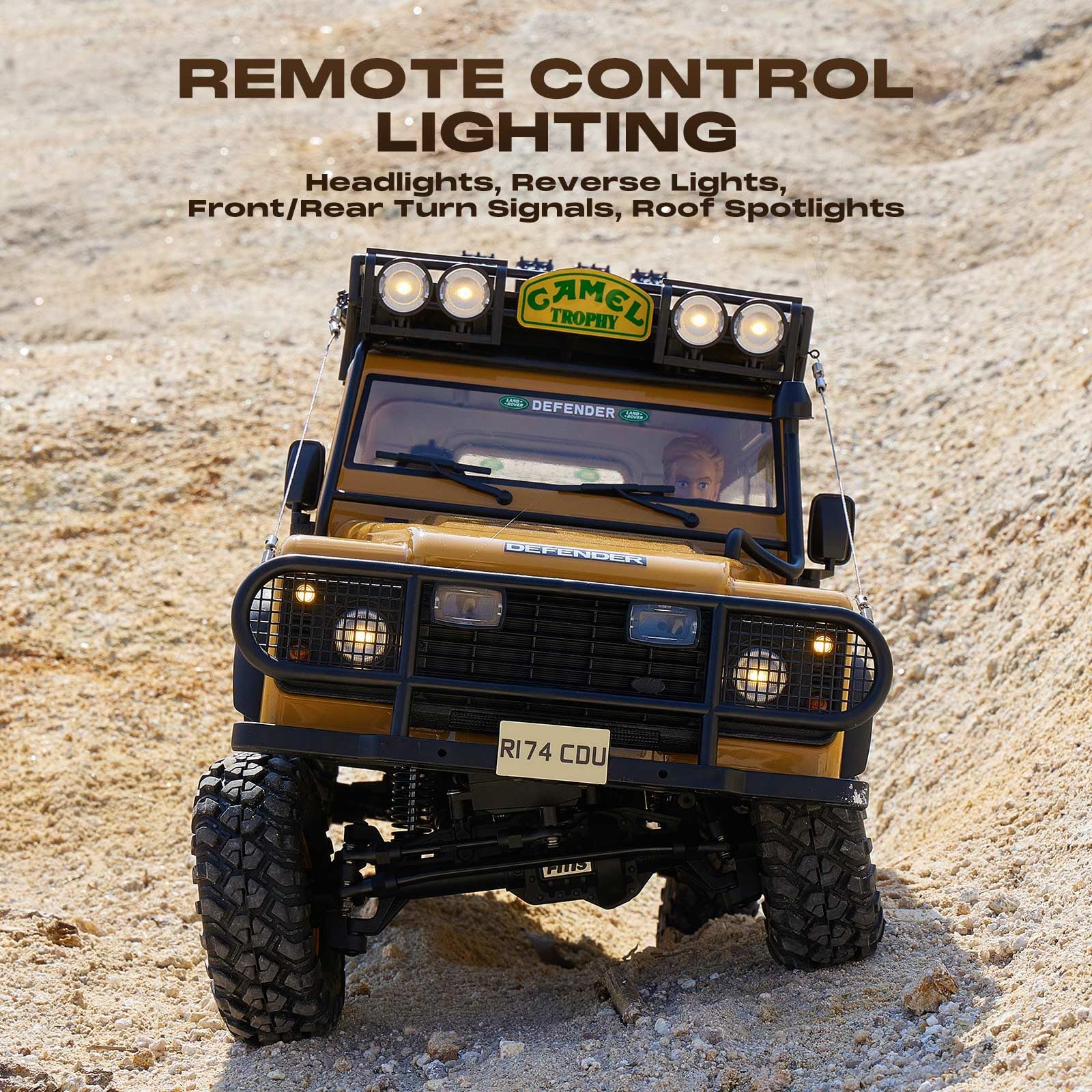 FMS 1/10 Land Rover RC Crawler, Hobby RC Rock Crawler with