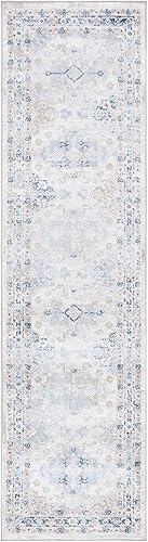 Miniatura 9 de Safavieh Bayside Collection BAY116F - Alfombra lavable a máquina 9 x 12 pies grisazul